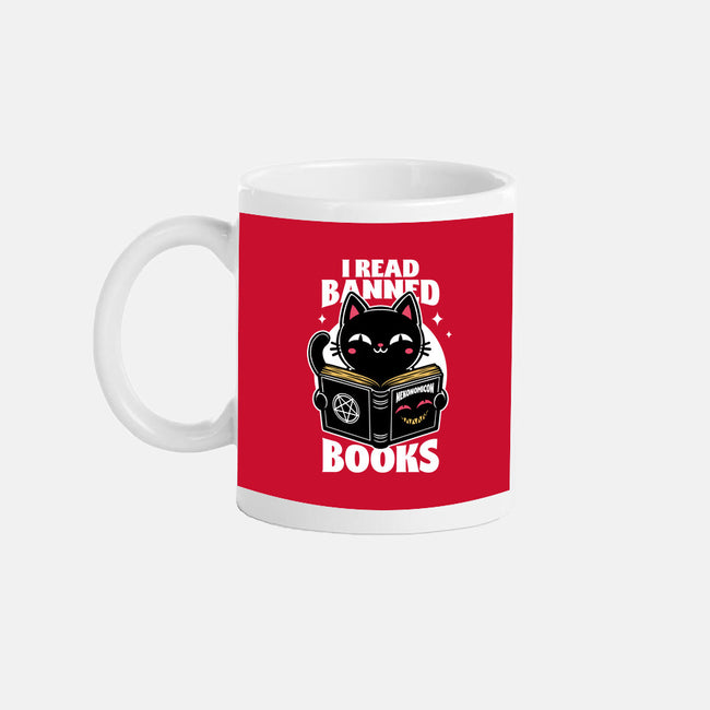 Cat Book Necronomicon-None-Mug-Drinkware-Studio Mootant