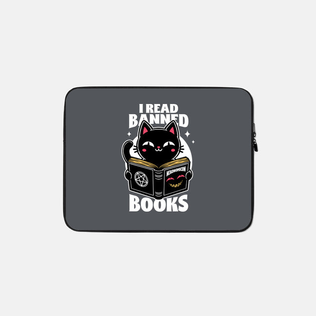 Cat Book Necronomicon-None-Zippered-Laptop Sleeve-Studio Mootant