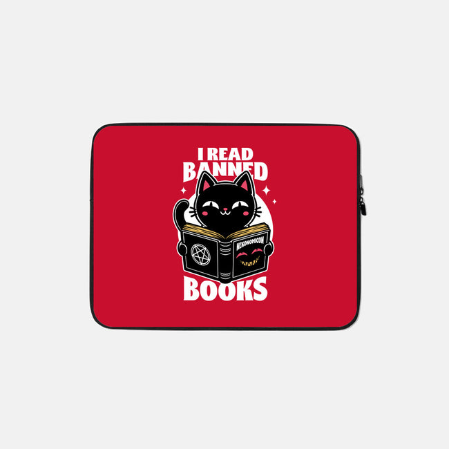 Cat Book Necronomicon-None-Zippered-Laptop Sleeve-Studio Mootant