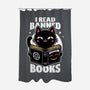 Cat Book Necronomicon-None-Polyester-Shower Curtain-Studio Mootant