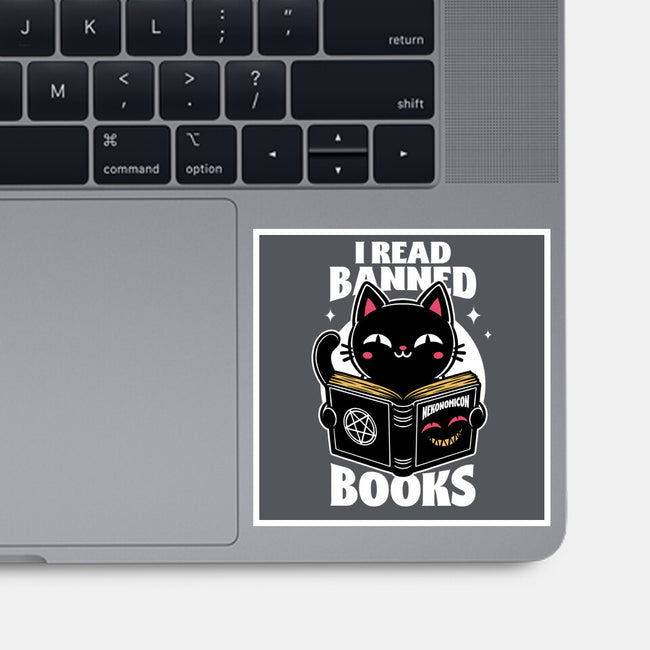 Cat Book Necronomicon-None-Glossy-Sticker-Studio Mootant