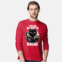 Cat Book Necronomicon-Mens-Long Sleeved-Tee-Studio Mootant