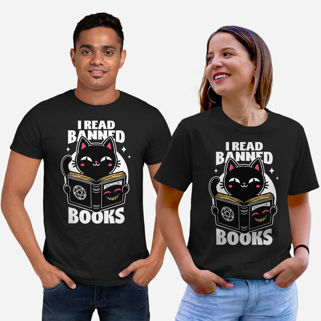 Cat Book Necronomicon-Unisex-Basic-Tee-Studio Mootant