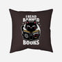 Cat Book Necronomicon-None-Removable Cover w Insert-Throw Pillow-Studio Mootant