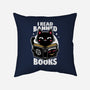 Cat Book Necronomicon-None-Removable Cover w Insert-Throw Pillow-Studio Mootant