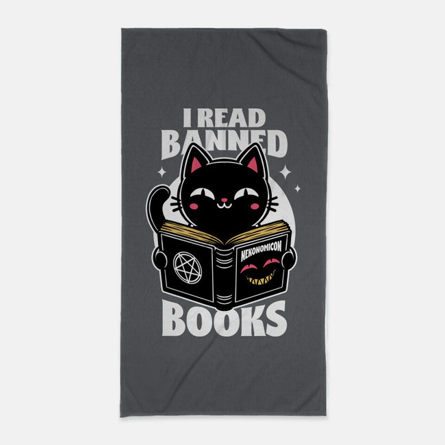 Cat Book Necronomicon-None-Beach-Towel-Studio Mootant