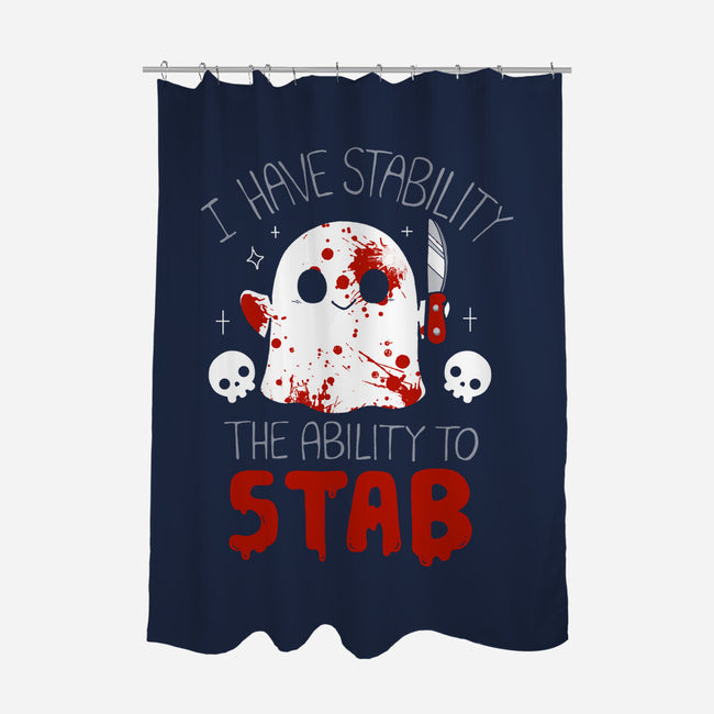 Ability To Stab-None-Polyester-Shower Curtain-Vallina84