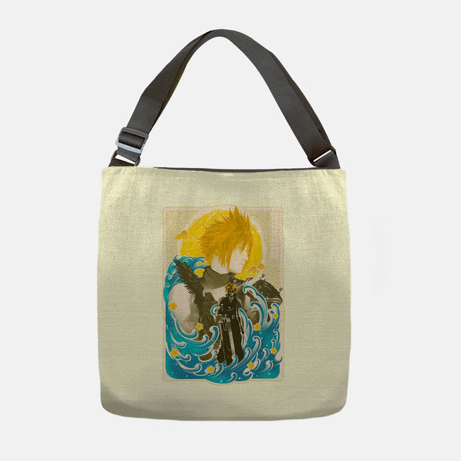 Great Wave Cloud-None-Adjustable Tote-Bag-hypertwenty