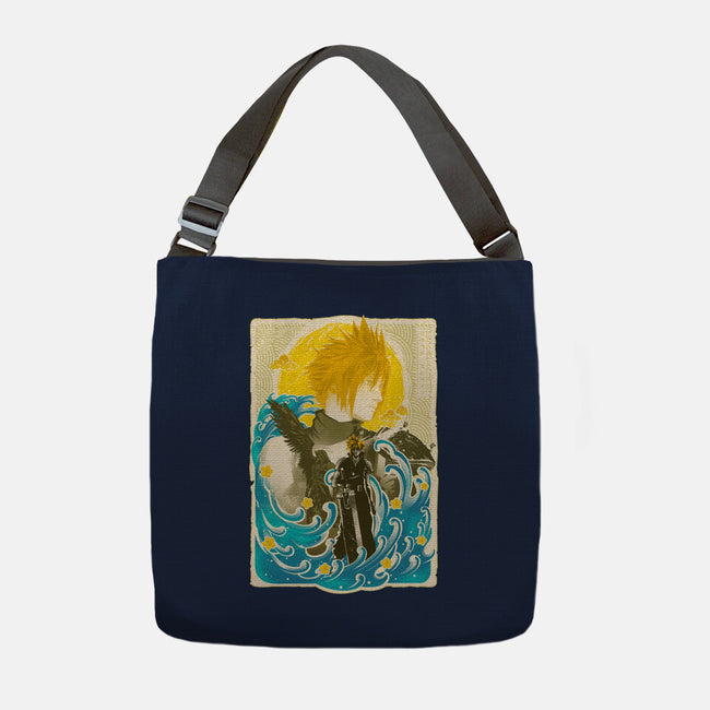 Great Wave Cloud-None-Adjustable Tote-Bag-hypertwenty