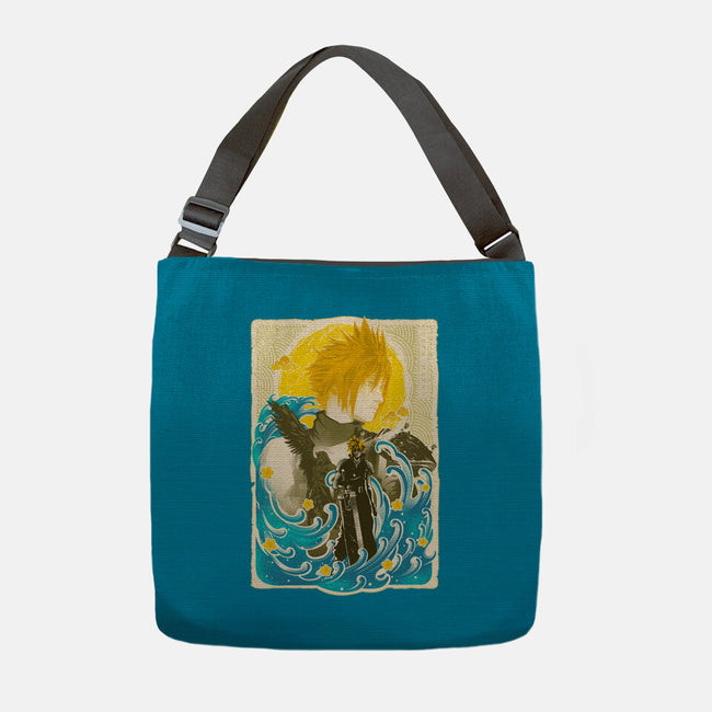 Great Wave Cloud-None-Adjustable Tote-Bag-hypertwenty