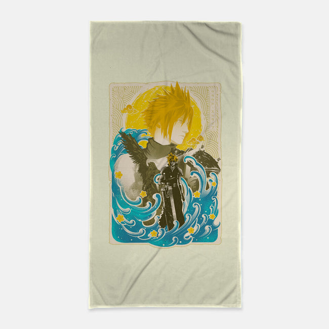 Great Wave Cloud-None-Beach-Towel-hypertwenty