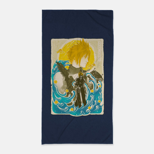 Great Wave Cloud-None-Beach-Towel-hypertwenty