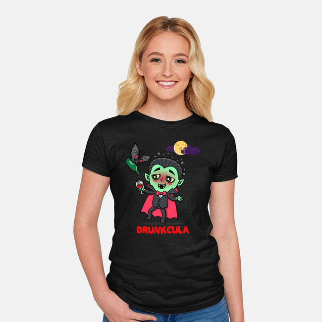 Drunkcula-Womens-Fitted-Tee-Boggs Nicolas