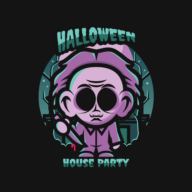 Halloween House Party-Cat-Basic-Pet Tank-jrberger