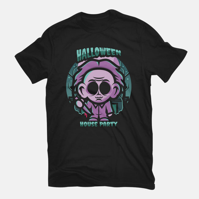 Halloween House Party-Womens-Fitted-Tee-jrberger