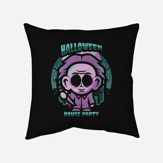 Halloween House Party-None-Removable Cover-Throw Pillow-jrberger