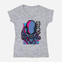 Alien Attack-Womens-V-Neck-Tee-jrberger