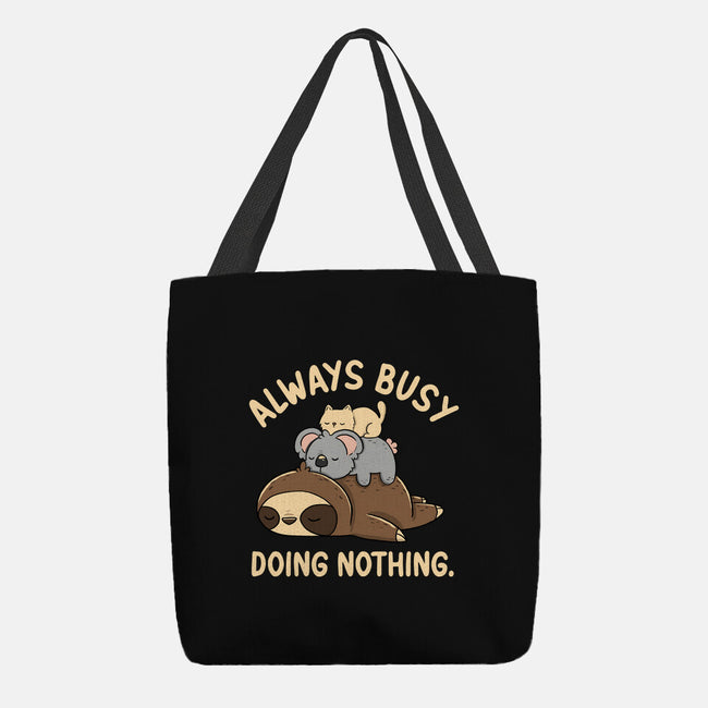 Always Busy Doing Nothing-None-Basic Tote-Bag-tobefonseca