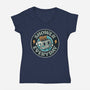 Shower Everyday Vintage Toaster-Womens-V-Neck-Tee-tobefonseca