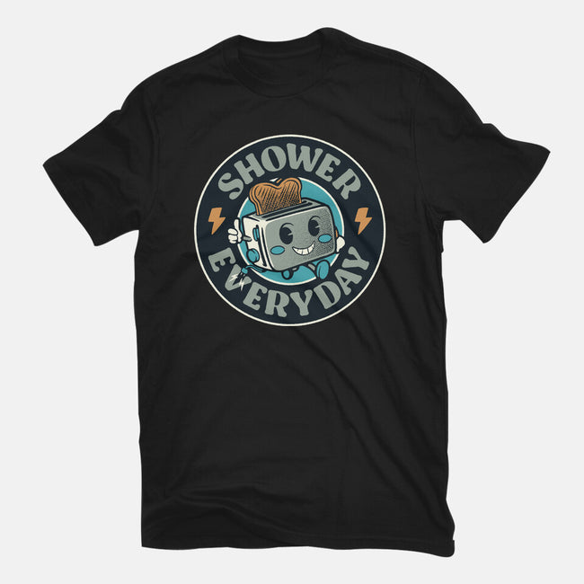 Shower Everyday Vintage Toaster-Unisex-Basic-Tee-tobefonseca