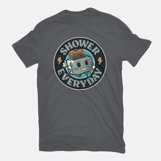 Shower Everyday Vintage Toaster-Unisex-Basic-Tee-tobefonseca