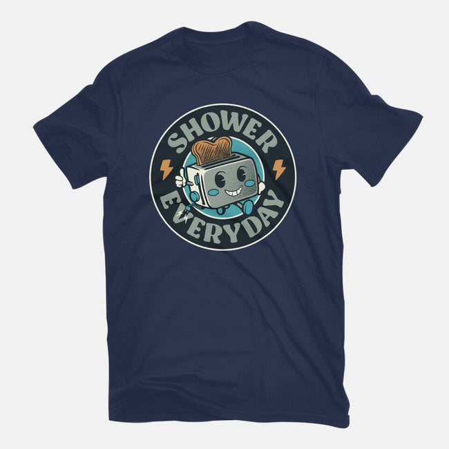 Shower Everyday Vintage Toaster-Unisex-Basic-Tee-tobefonseca