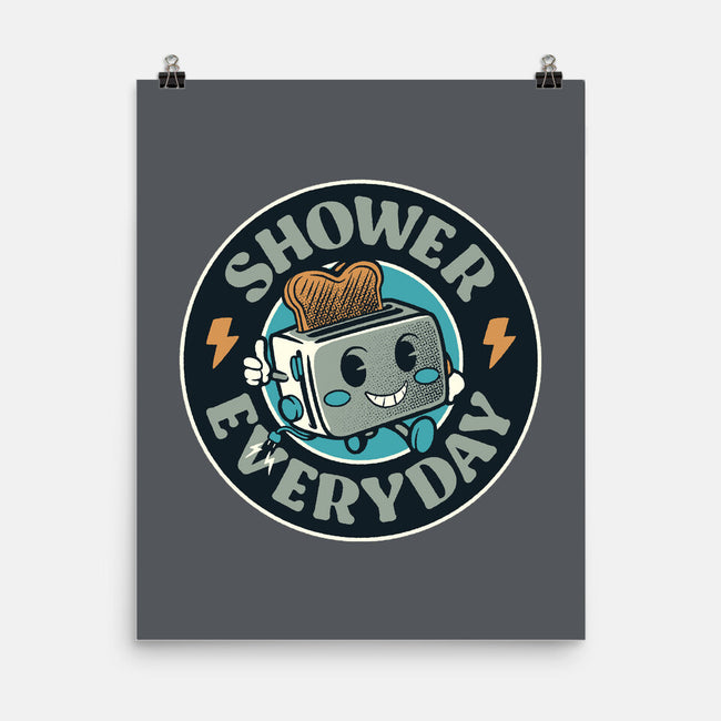 Shower Everyday Vintage Toaster-None-Matte-Poster-tobefonseca