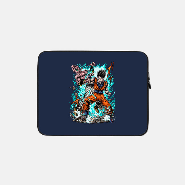 Gohan Vs Boo-None-Zippered-Laptop Sleeve-Knegosfield