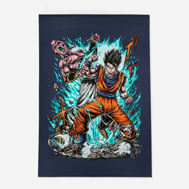 Gohan Vs Boo-None-Outdoor-Rug-Knegosfield