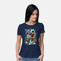 Gohan Vs Boo-Womens-Basic-Tee-Knegosfield