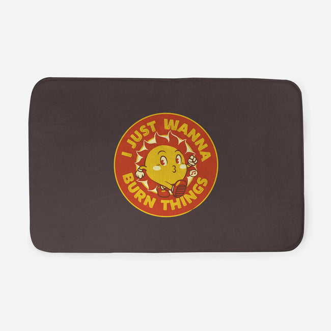 I Just Wanna Burn Things-None-Memory Foam-Bath Mat-tobefonseca