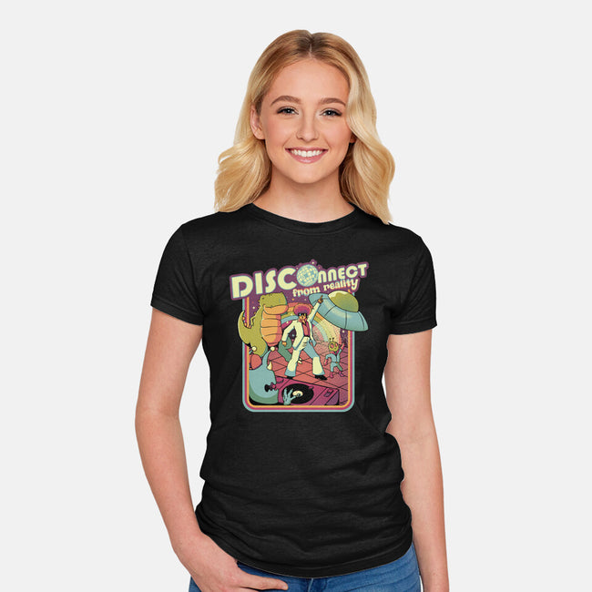 Disconnect From Reality-Womens-Fitted-Tee-tobefonseca