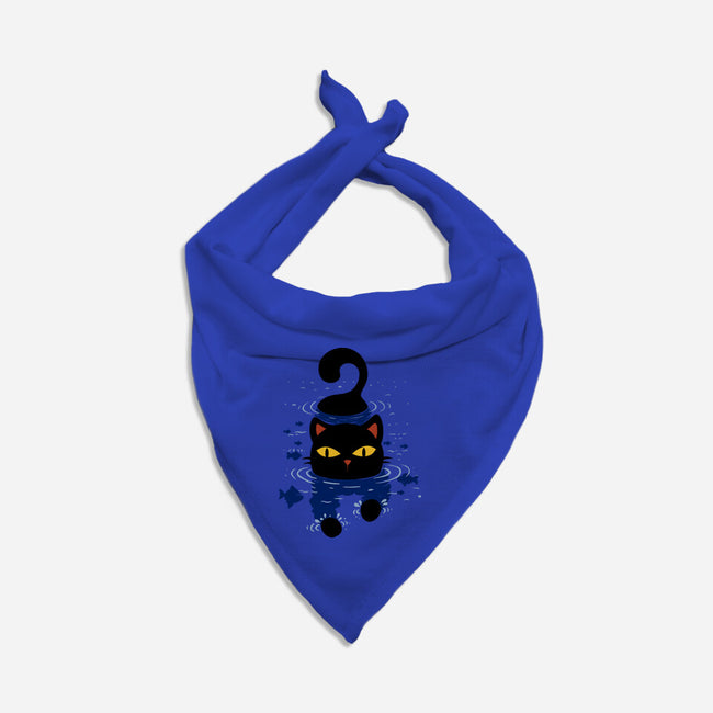 Paws In Water-Cat-Bandana-Pet Collar-erion_designs