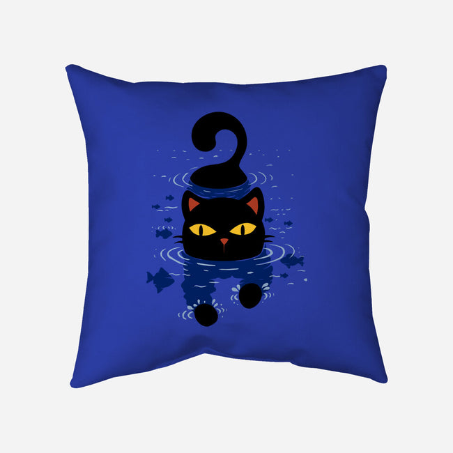 Paws In Water-None-Non-Removable Cover w Insert-Throw Pillow-erion_designs