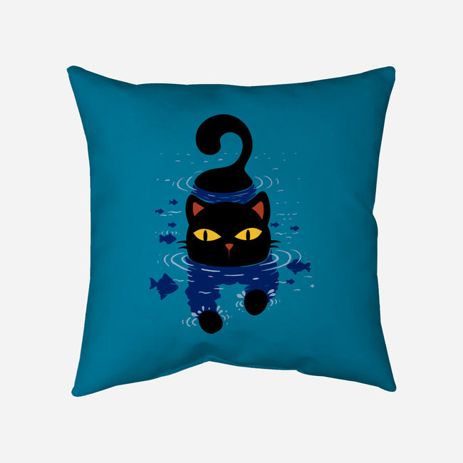 Paws In Water-None-Non-Removable Cover w Insert-Throw Pillow-erion_designs