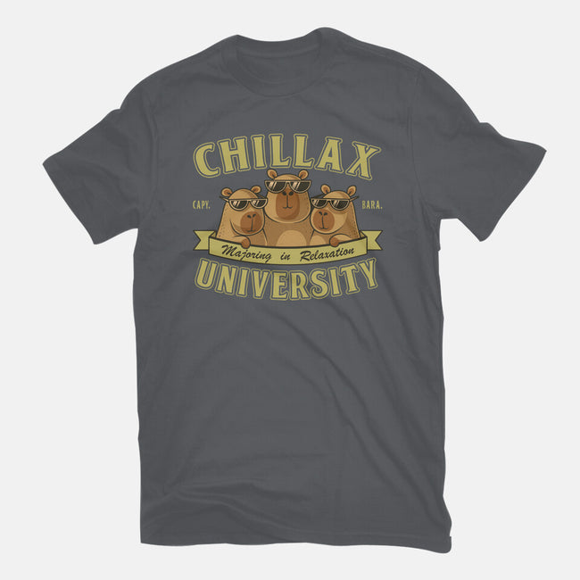 Chillax University-Womens-Fitted-Tee-erion_designs