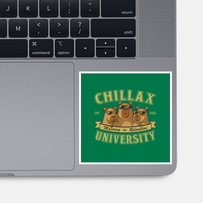 Chillax University-None-Glossy-Sticker-erion_designs