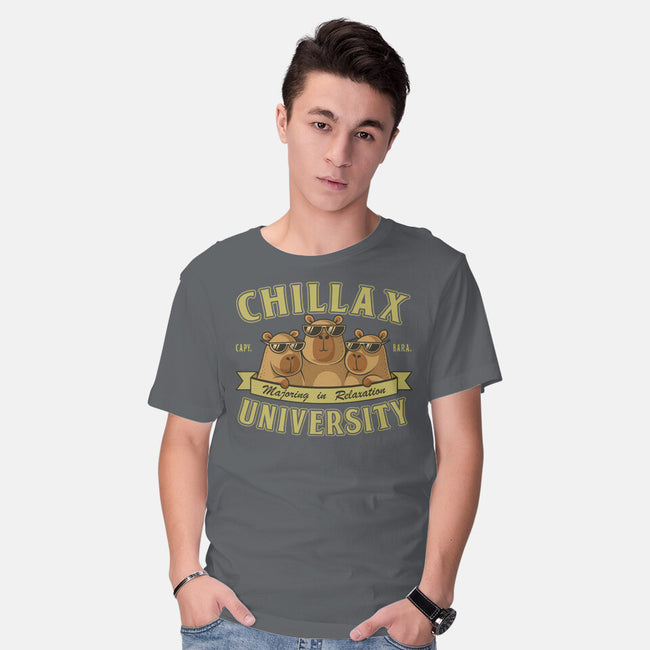 Chillax University-Mens-Basic-Tee-erion_designs