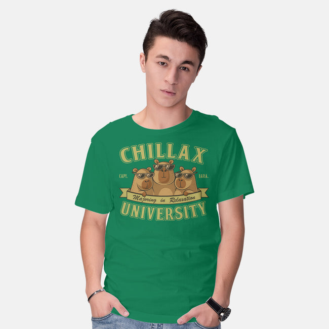 Chillax University-Mens-Basic-Tee-erion_designs