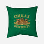 Chillax University-None-Non-Removable Cover w Insert-Throw Pillow-erion_designs