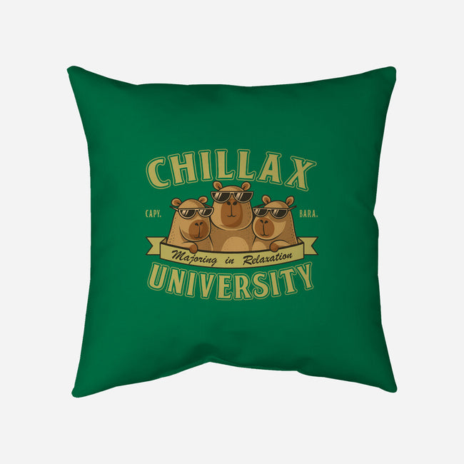 Chillax University-None-Removable Cover w Insert-Throw Pillow-erion_designs