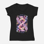 Energy Plasmoids Card-Womens-V-Neck-Tee-glitchygorilla