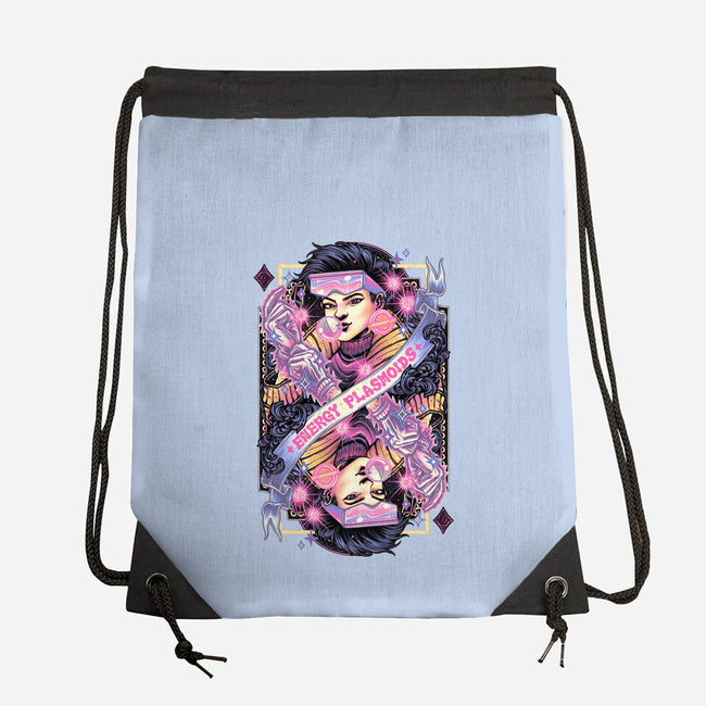 Energy Plasmoids Card-None-Drawstring-Bag-glitchygorilla