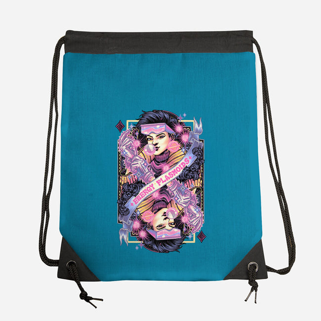 Energy Plasmoids Card-None-Drawstring-Bag-glitchygorilla