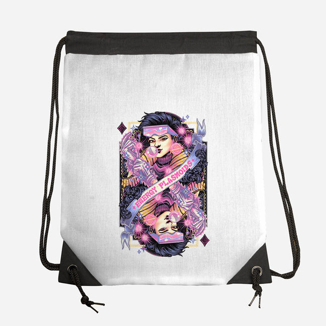 Energy Plasmoids Card-None-Drawstring-Bag-glitchygorilla