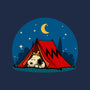 Beagle Camping-Womens-Fitted-Tee-erion_designs