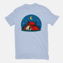 Beagle Camping-Womens-Fitted-Tee-erion_designs