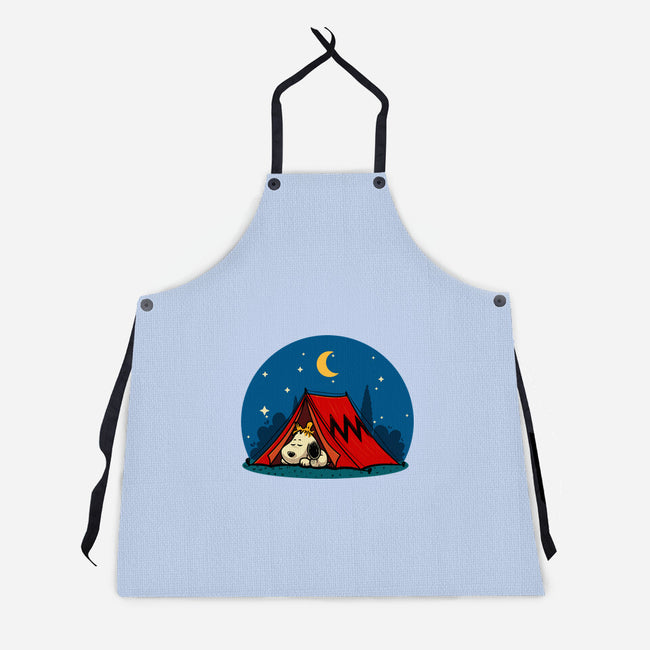 Beagle Camping-Unisex-Kitchen-Apron-erion_designs