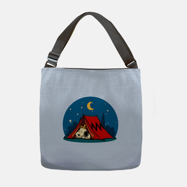 Beagle Camping-None-Adjustable Tote-Bag-erion_designs