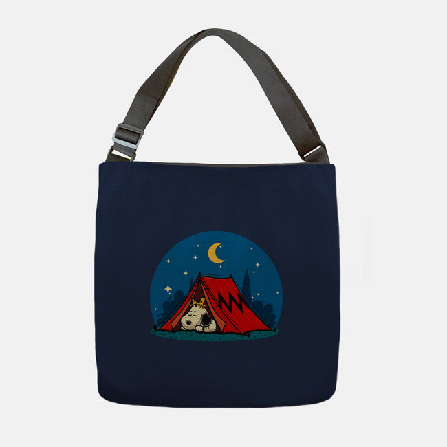 Beagle Camping-None-Adjustable Tote-Bag-erion_designs